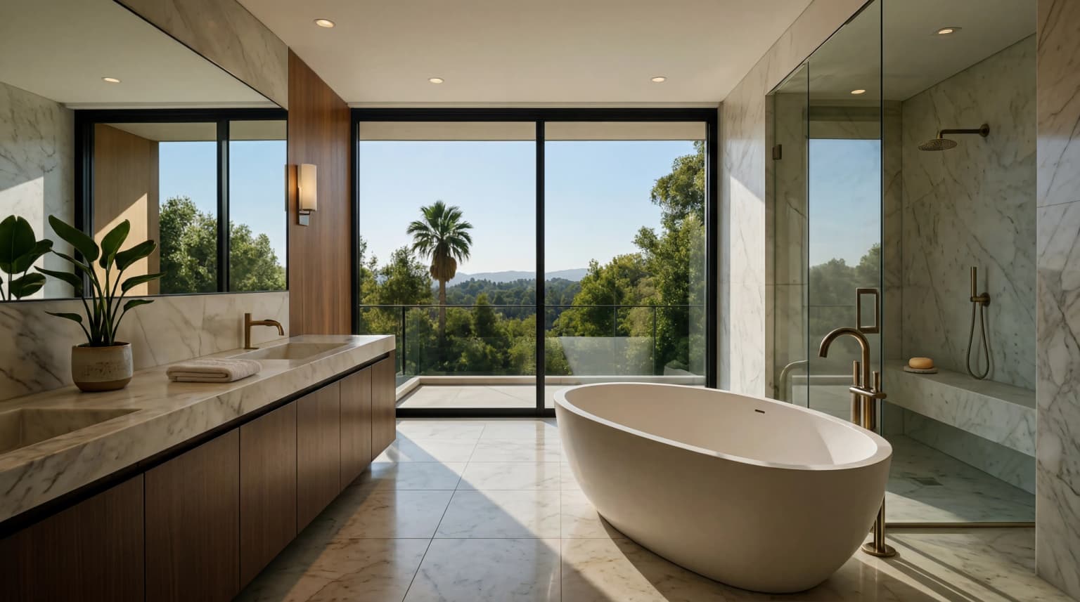 Luxury Modern Bathroom Renovation in Valley Village Modern Build Home Remodeling Post: Luxury Modern Bathroom Renovation in Valley Village