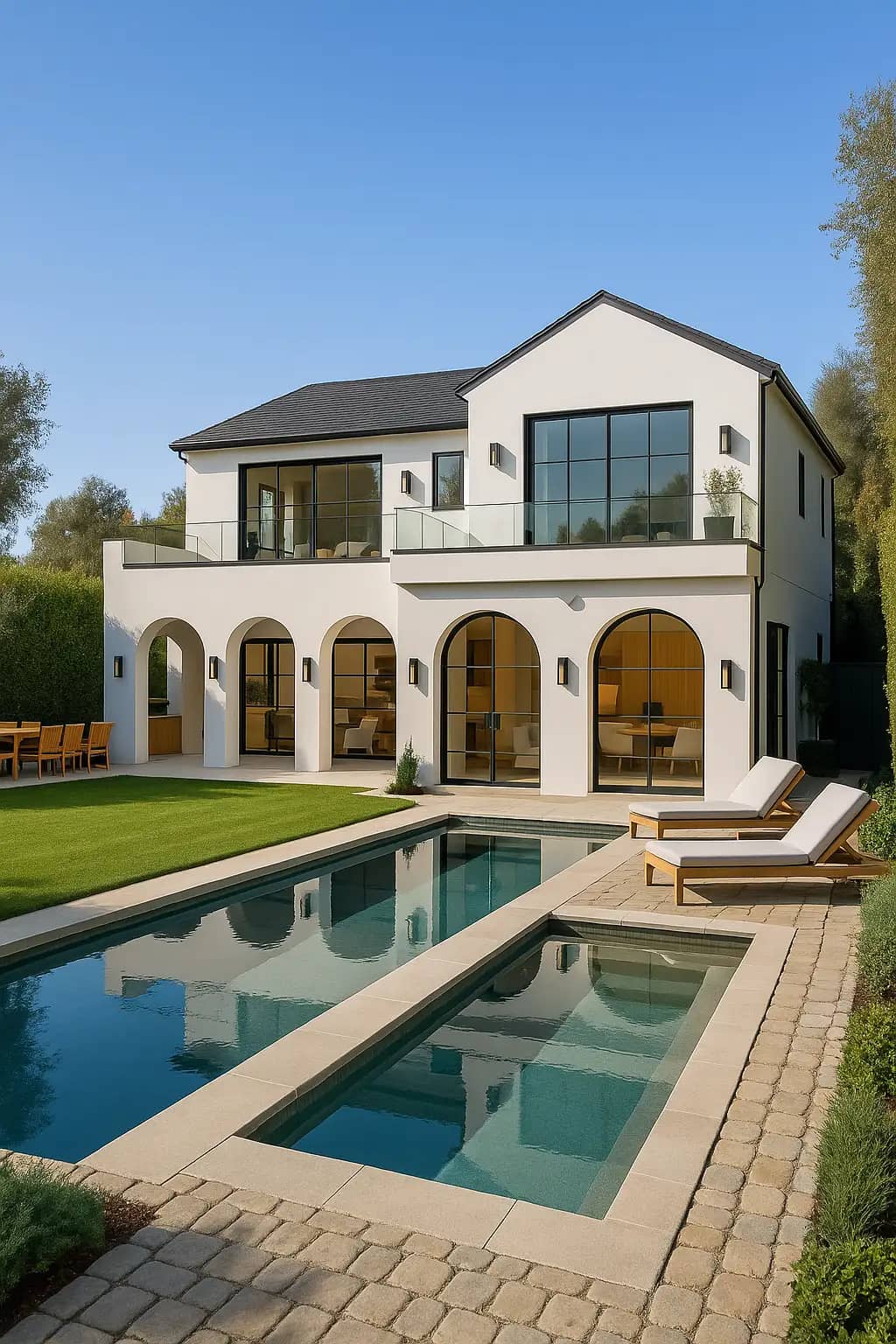 New shingle roofing project modern home New shingle roofing project modern home